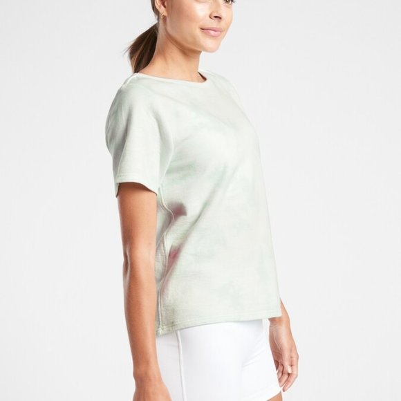 Athleta Sundown Boatneck Tie Dye Top XXS NWT - Picture 3 of 5